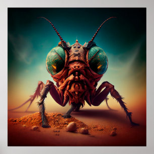 Poster insecte géant
