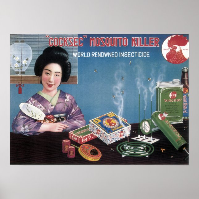 Poster Insecticide vintage japonais (Devant)