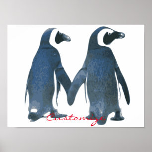 Poster Inséparables Penguin Couple Thunder_Cove