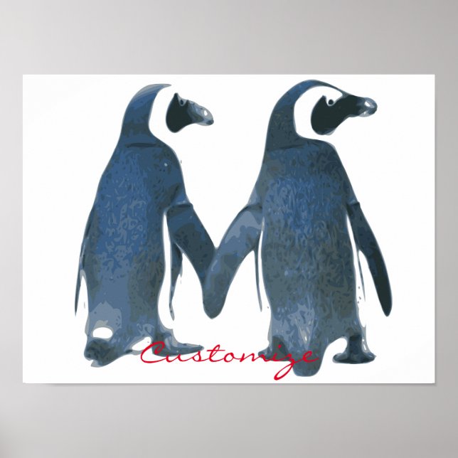 Poster Inséparables Penguin Couple Thunder_Cove (Devant)