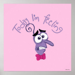 Poster Inside Out 2 Aujourd’hui je ressens une peur graph
