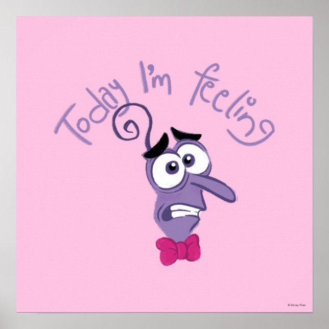 Poster Inside Out 2 Aujourd’hui je ressens une peur graph (Devant)