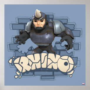 Poster Insigne de personnage de Rhino