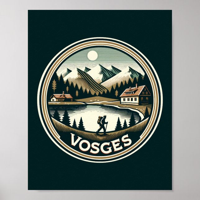 Poster Insigne des Vosges France (Devant)