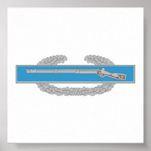 Poster Insigne d'infanterie de combat