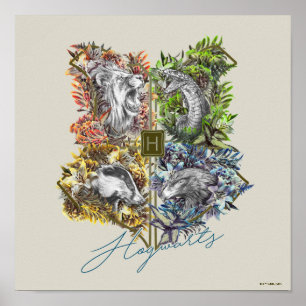 Poster Insigne floral HOGWARTS™
