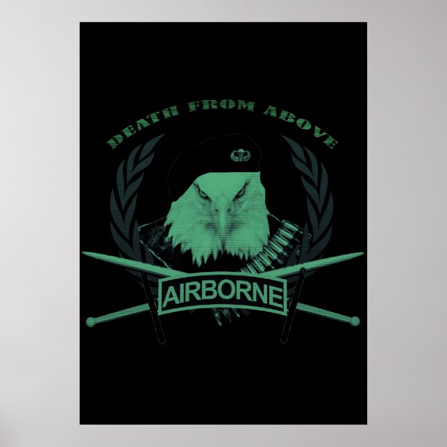 Poster Insigne militaire des troupes aéroportées (Devant)