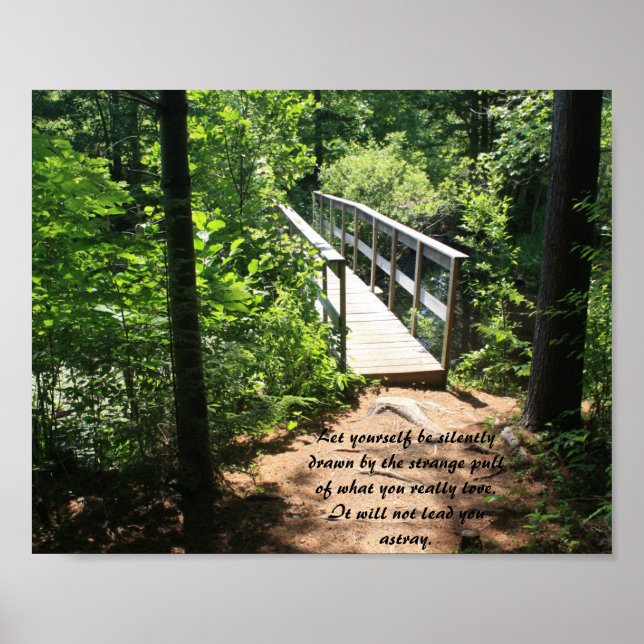 Poster inspirant de Bridge Through the Woods (Devant)