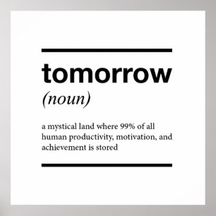 Poster inspirant de demain