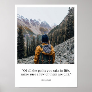 Poster inspirant de John Muir