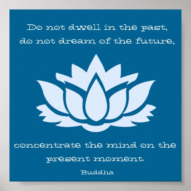 Poster inspirant de la citation du rêve de Bouddha (Devant)