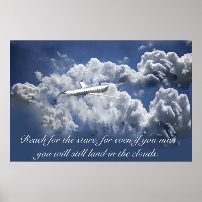Poster inspirant de l'avion (Devant)
