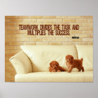 Poster inspirant du travail d'équipe