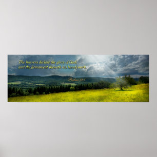 Poster Inspirant - Espoir éternel - Psaumes 19-1