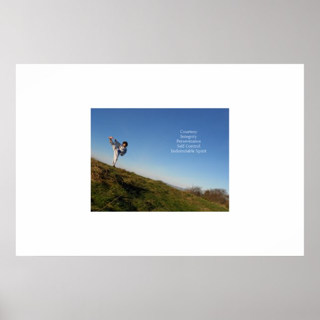 Poster inspirant pour taekwondo pour enfants (Devant)