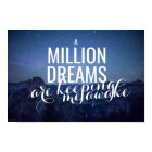 Poster inspirant "Un million de rêves"