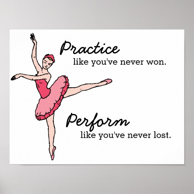 Poster Inspiration Ballet Dancer (Devant)