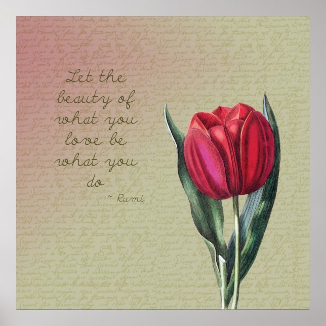 Poster Inspiration Beauté Tulip (Devant)