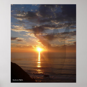 Poster Inspiration coucher de soleil