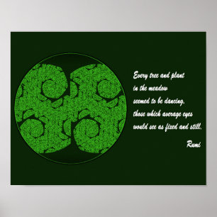 Poster Inspiration d'Art. Tree Mandala d'affiche de