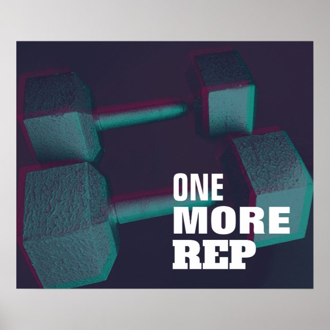 Poster Inspiration de la salle de gym moderne duo tonique (Devant)