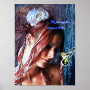 Poster Inspiration des larmes dans une bouteille