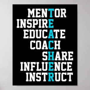 Poster Inspiration du mentor de l'enseignant