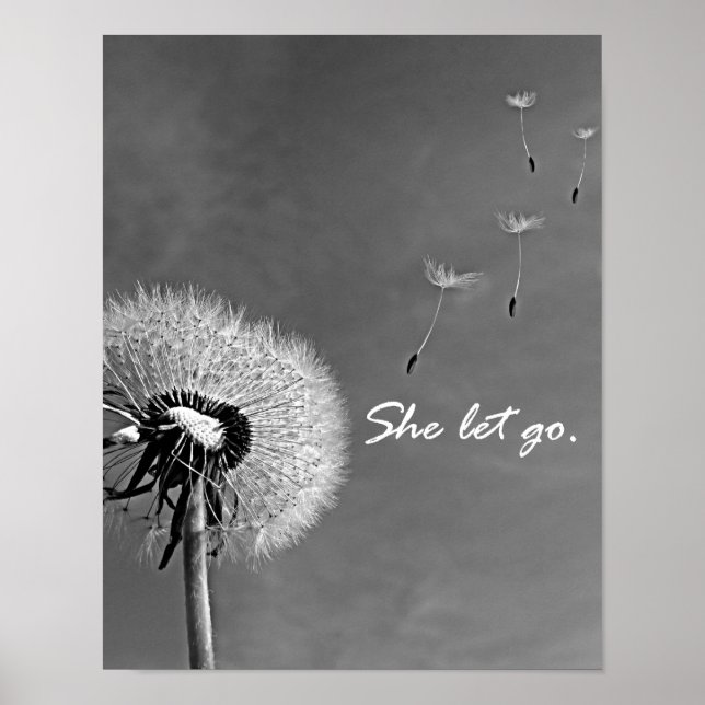 Poster Inspiration Elle Lâche Citer avec Dandelion (Devant)