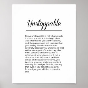 Poster Inspiration INCESSANTE pour l'art mural de motivat