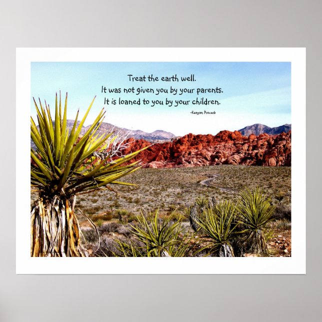 Poster Inspiration kenyane - Proverbe du Kenya (Devant)