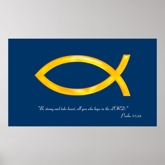 Poster Inspiration | Psaume 31 ; 24 (Devant)