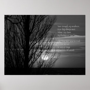 Poster Inspiration Silhouette Winter Tree