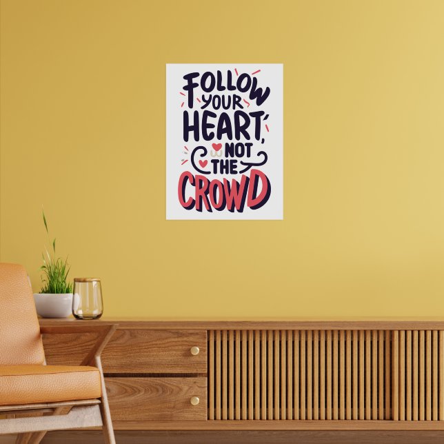 Poster Inspiration Suivez votre citation de coeur (Salon 2)