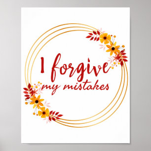 Poster inspirational affirmations about self acceptance