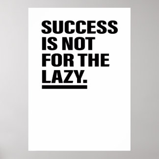 Poster Inspirational Art Success Conseils de vie Citation