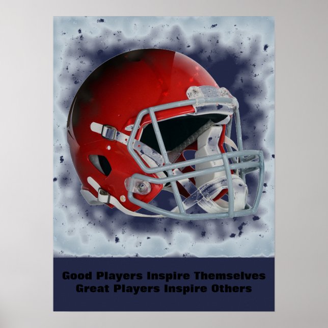 Poster Inspirational Quote Football Inspire Team (Devant)