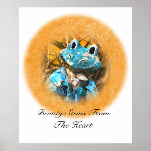 Poster Inspirational Quotes You Are Beautiful Frog Prince