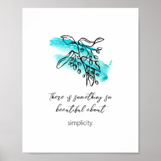 Poster Inspirational Simple "design d'artiste" 8x1