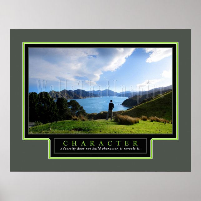 Poster Inspirationnel "Caractère" 22x28 (Devant)