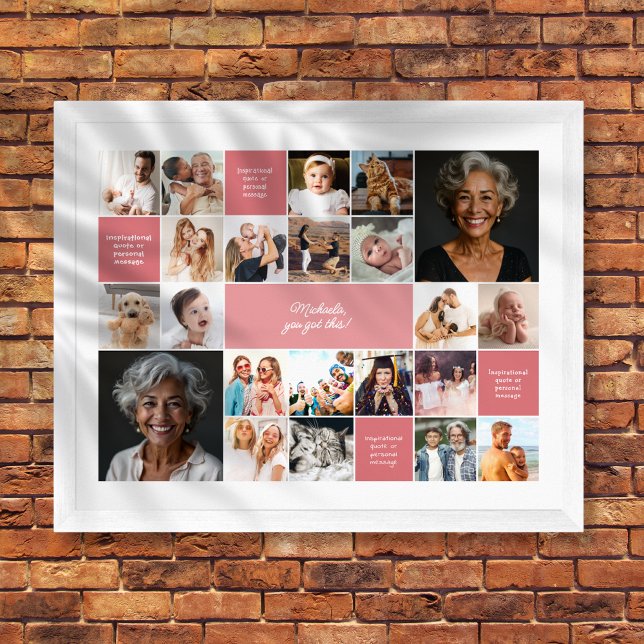 Poster Inspirationnel Confort Personnalisé Texte 22-Photo (Créateur téléchargé)