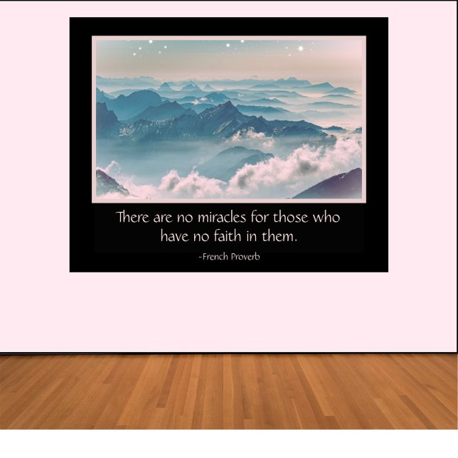 Poster Inspirationnel, Devis Miracle (Créateur téléchargé)