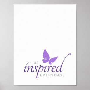 Poster Inspirationnel Soyez Inspiré Papillon Quotidien