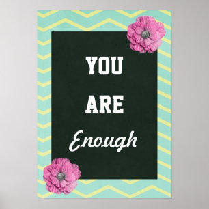 Poster Inspirationnel Vous Êtes Assez