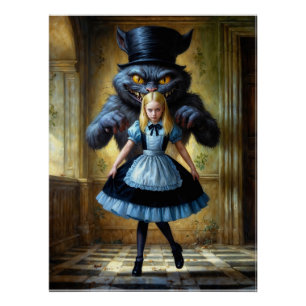 Poster Inspiré d'Alice au pays des merveilles