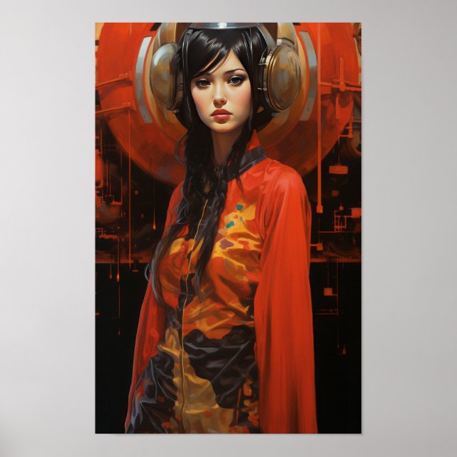 Poster inspiré de Syd Mead et Chris Foss (Devant)
