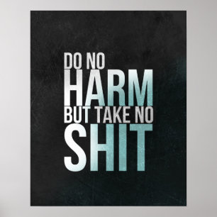 Poster Inspiré drôle d'affiche de typographie d'art de