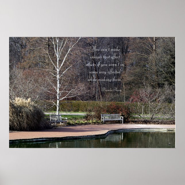 Poster inspiré du banc solitaire (Devant)