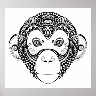 Poster Inspired Monkey Design 2