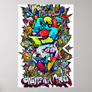 Poster Inspirez les graffitis et agissez avec cet Un