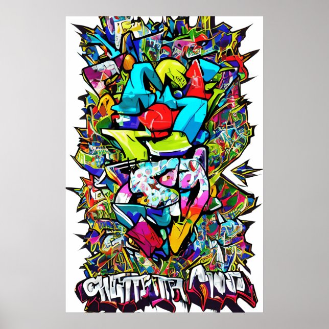 Poster Inspirez les graffitis et agissez avec cet Un (Devant)